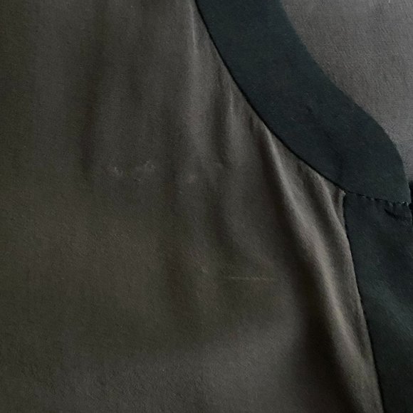 Long Sleeve 100% Silk Blouse in Charcoal Size 1 - Picture 10 of 11